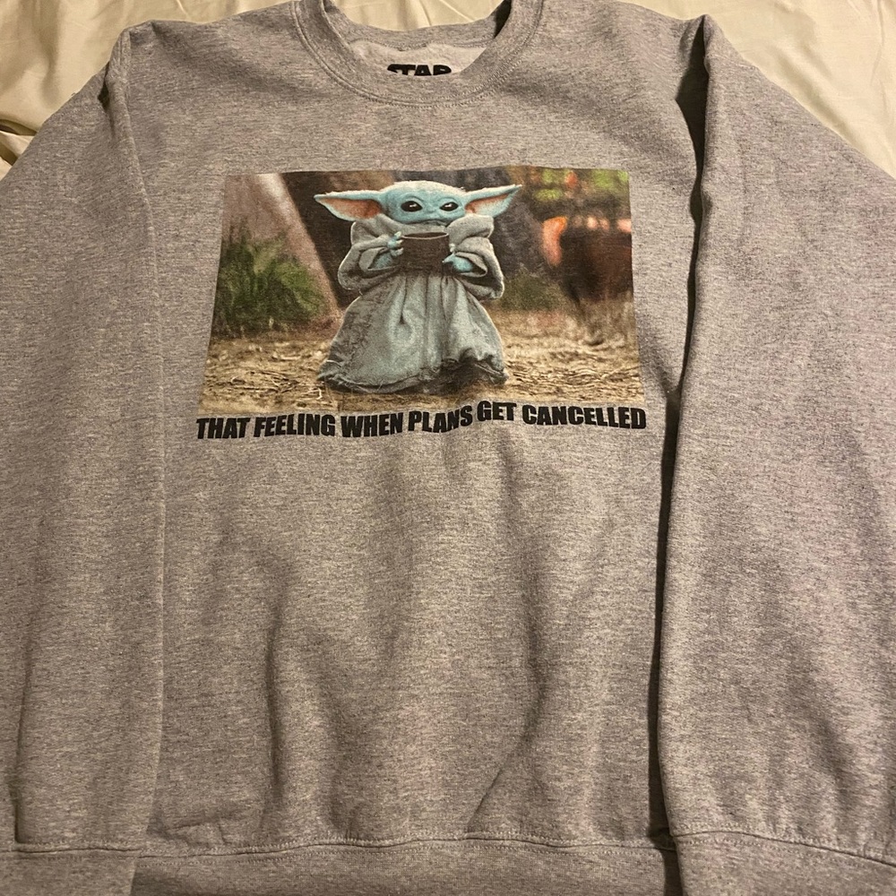 Baby Yoda Crew Neck Sweatshirt